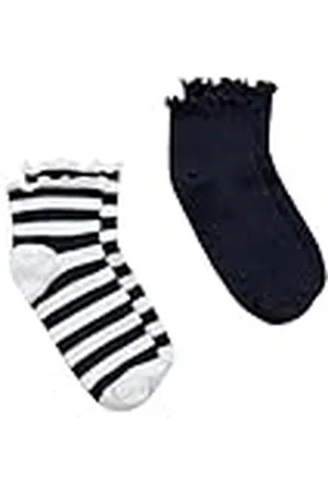 Ulla Popken Pack de 2 Calcetines de caña Corta, Borde con Volantes, Rizado, , 39-42 para Mujer