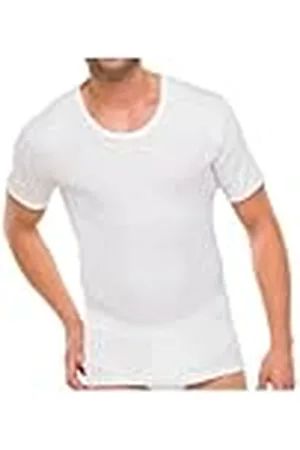 Schiesser Camiseta Interior, de Manga Corta, Doubleripped, para Hombre, Talla 54