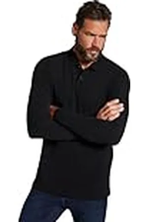 JP 1880 Polo básico, Manga Larga, piqué, hasta 8 XL, , XXXXXXXL para Hombre