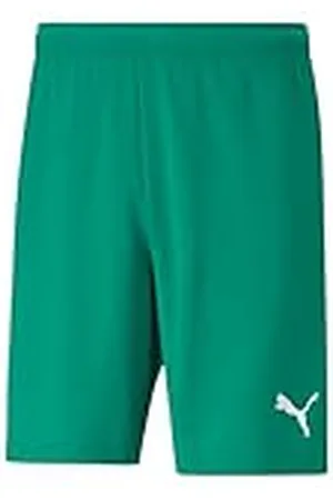 PUMA Hombre Pantalones Cortos, Pepper Green- White, M