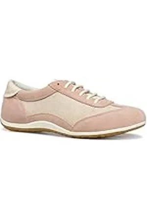 Geox D Vega A, Zapatillas Mujer, Lt Taupe/Nude, 37 EU