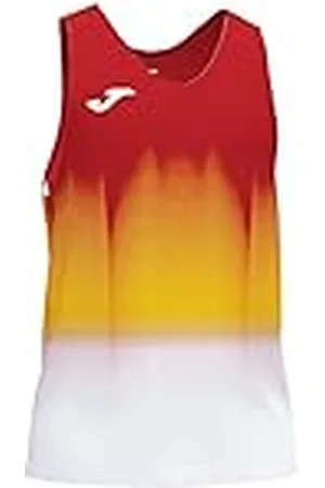 Joma Elite Camiseta Running sin Mangas, Niños, Rojo-Blanco, 4XS-3XS