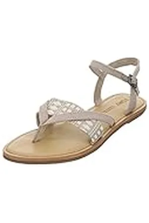 TOMS Lexie, Sandalia Plana Mujer, Beige (Marrón Claro), 42.5 EU