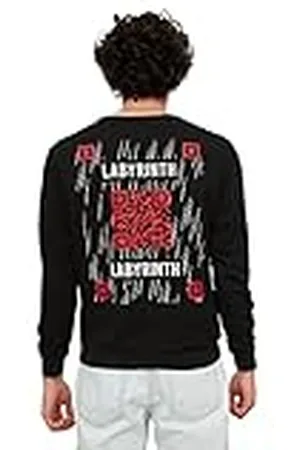 Trendyol Hombre Fit Manga Larga Regular Cuello De Bicicleta Impreso Sudadera, L