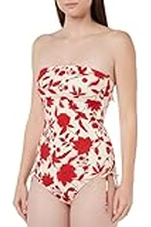 Women secret Bañador Reductor Escote Bandeau Flores, , S para Mujer
