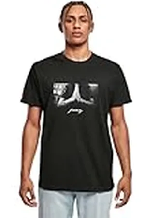 Mister Tee Camiseta Pray de Mangas Cortas para Hombre con Estampado Frontal, Moda Urbana Callera, en Algodón, Distintos Colores, Tallas XS-5XL