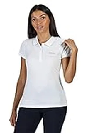 Regatta Sinton - Polo Deportivo De Algodón Coolweave T-Shirts/Polos/Vests, Mujer, White, 14