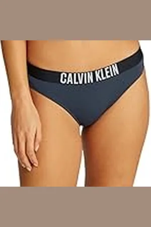 Calvin Klein Braguita de bikini Mujer Bikini Slip, Azul (India Ink), M