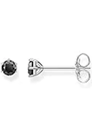 Thomas Sabo Pendientes con Piedra Negra Plata de Ley 925 H1964-051-11