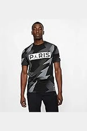 Nike M J PSG SS Jock Tag tee Camiseta, Hombre, Black, L
