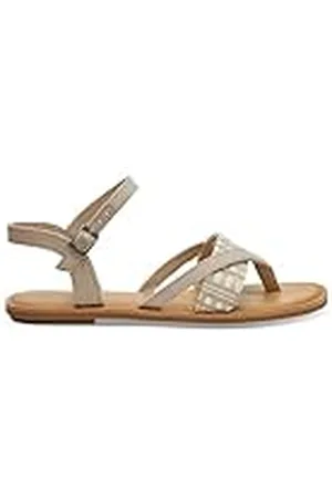 TOMS Lexie, Sandalia Plana Mujer, Beige (Marrón Claro), 36.5 EU