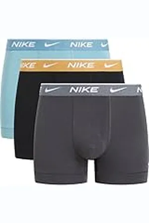 Nike Trunk 3pk Ropa Interior, DM TRQ/Blk-STN Gold WB/An Move WB, L para Hombre