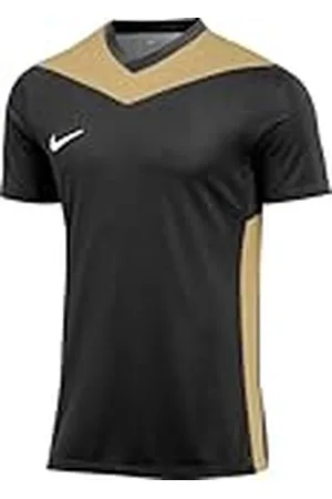 Nike FD7430-011 M NK DF PRK DRB IV JSY SS Sweatshirt Hombre Black/Jersey Gold/White Tamaño M