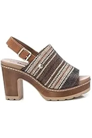 Refresh Sandalia Mujer Camel - Calzado Cómodo y Versátil - Moda casual - Modelo 17052803 (Talla 36)