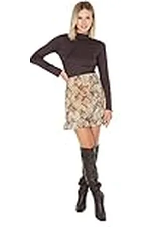 Trendyol Minifalda Tejida de Sirena con Dobladillo con Volantes para Mujer Falda, , 38