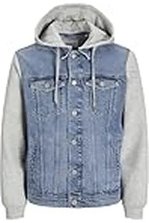 JACK & JONES Jjijean Jjjacket W Sweat Wi 204 Chaqueta Vaquera, Azul Denim, M para Hombre