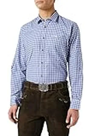 Stockerpoint Campos3 Camisa Tradicional, Azul (Azul), L Hombres