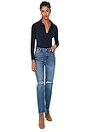 Trendyol Jeans Acampanados y con Corte de Bota, , 38 para Mujer