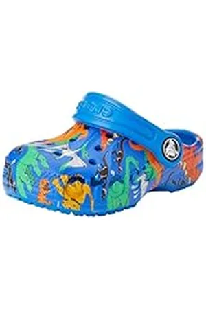 Crocs Baya Clog T, Zuecos Unisex niños, Printed (Bright Cobalt), 20/21 EU