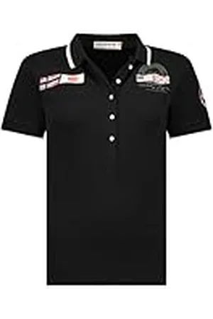Geographical Norway Karma Lady Camisa Polo, Noir, S para Mujer
