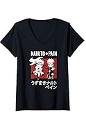 Naruto Mujer Shippuden contra Pain Camiseta Cuello V
