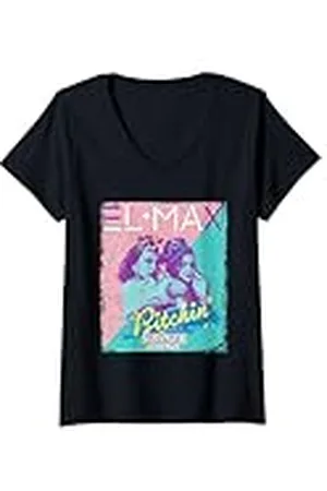 Stranger Things Mujer Póster Eleven Max Bitchin Besties Camiseta Cuello V