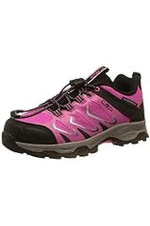 CMP Kids Byne Low Wp Outdoor Shoes, Zapatillas de caminar, Unisex niños, Morado Fluorescente, 32 EU