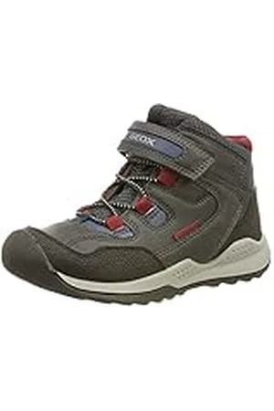 Geox J Teram Boy B Abx A, Zapatos para Niño, Multicolor (Navy/Dk Red), 32 EU