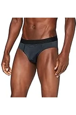 Hom Calzoncillos Simon Ho1 Ropa Interior, Opaco, Rayas Negras y Grises, L para bre