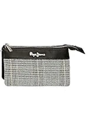 Pepe Jeans Kendra Monedero Tres Compartimentos 17,5x9,5x2 cms Poliéster con Detalles en Piel Sintética