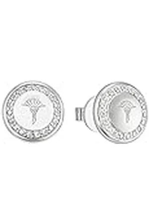 JOOP! Pendientes de plata de ley 925 para mujer, con circonita cúbica sintética, 1 cm, plata, Se entrega en caja de regalo