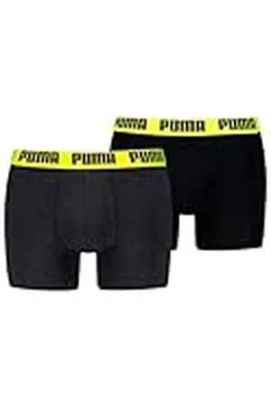 PUMA Calzoncillos Tipo bóxer para Hombre, cómodos, elásticos, Paquete de 10 Unidades, , S