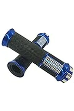 ONE By Camamoto cód. 77344317A - Juego de 2 puños Wild de Color Negro/Azul, compatibles con Moto y Scooter, con Agarre óptimo, Producto de fácil instalación, diámetro Izquierdo 22 mm/DX 25 mm –