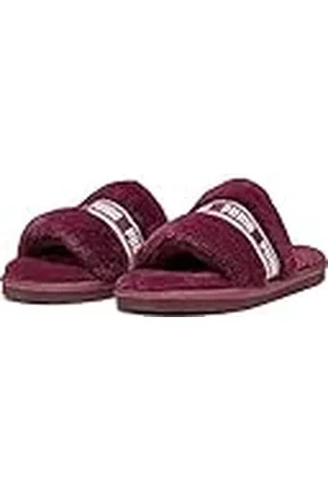 PUMA Fluff, Sandalias deslizantes Mujer, Dark Jasper-Warm White, 39 EU