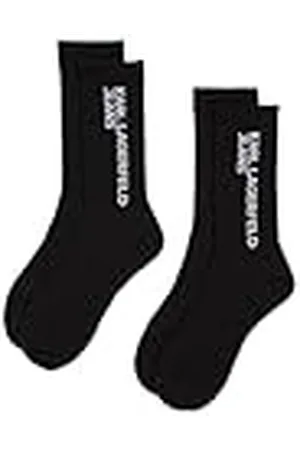 Karl Lagerfeld Para Mujer, Conjunto de Calcetines con el Logotipo Esencial (Paquete de 2), , 38/42