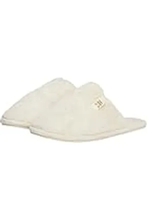 Tommy Hilfiger Pantuflas TH Comfort para mujer (FW0FW08138), blanco (blanco antiguo), 6/6.5 UK, Blanco Ancient White, 39/40 EU