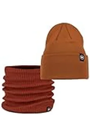 Buff Dúo Pack Knitted Gorro Lilon Copper y Knitted & Fleece Braga de cuello Renvi Talla única Adulto