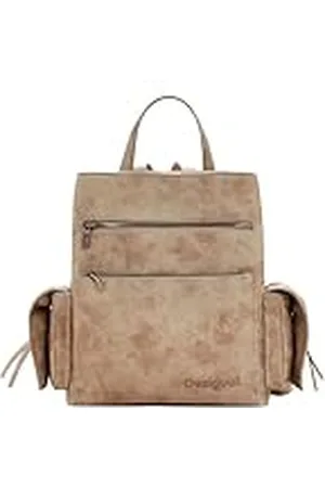 Desigual Mochila efecto piel girada M