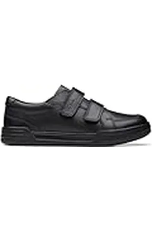 Clarks Fawn Strap O, Zapatillas Niños, Negro (Piel Negra), 32 EU