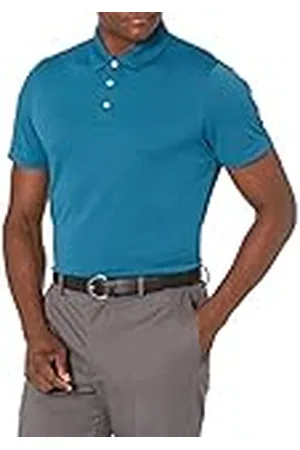 Amazon Polo de Golf de Secado Rápido de Ajuste Entallado - colores interrumpidos Hombre, , S
