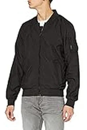 Build Your Brand Nylon Bomber Jacket Chaqueta, , Small para Hombre