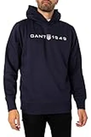 GANT Printed Graphic Hoodie Sudadera con Capucha, , 4XL para Hombre