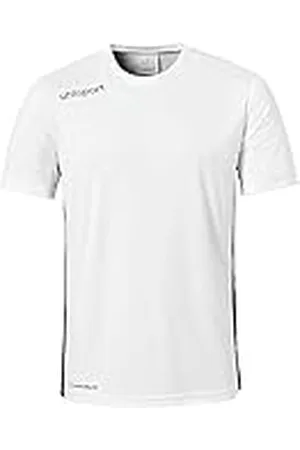 Uhlsport Essential MC Camiseta de Juego Manga Corta, Hombre, Blanco/Negro, 128