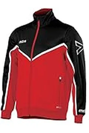 Mitre T70016 Chaqueta de Chándal para Entrenamiento, Unisex niños, Escarlata/Negro/Blanco, S