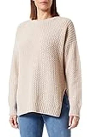 Benetton Camiseta G/C M/L 1344D102D SUÉTER DE Manga Larga con Cuello Redondo, , Mujer