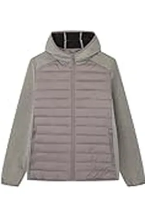 Springfield SPRINGFILED, Hombre, Chaqueta Combinada Capucha, Dark Grey, L