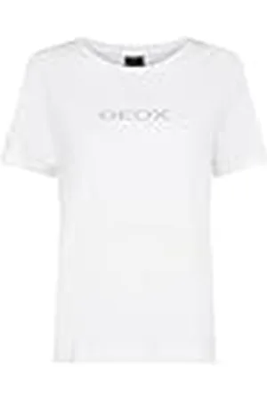 Geox W T-Shirt Logo Camiseta, , L para Mujer