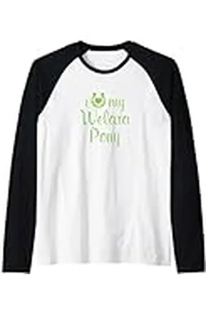 Hip Entrenador ecuestre I Love My Welara Pony Horse Camiseta Manga Raglan