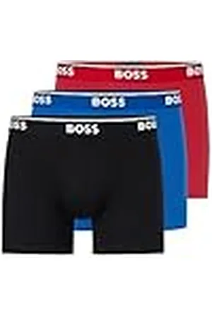 HUGO BOSS Hugo Trajes de baño Unidades Paquete de 3 baúles de algodón. Bañadores Ajustados para Hombre, , M (Pack de 3)