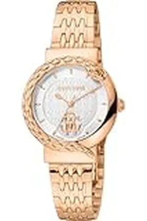 Roberto Cavalli Reloj Analógico para Mujeres de Cuarzo con Correa en Acero Inoxidable RV1L156M1081